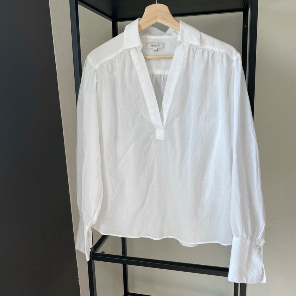 Madewell Easy Long Sleeve Popover Shirt